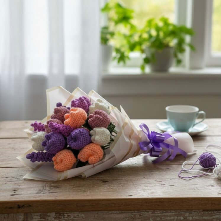Aromatic Hand Crochet Bouquet - Endless beauty