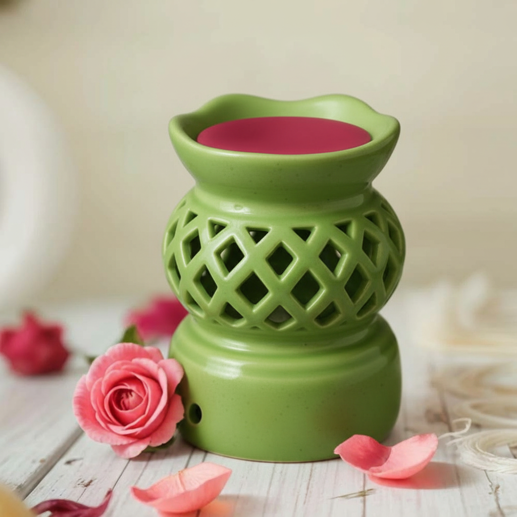 Rose Gulaab Aroma Melt, Jaali Diffuser