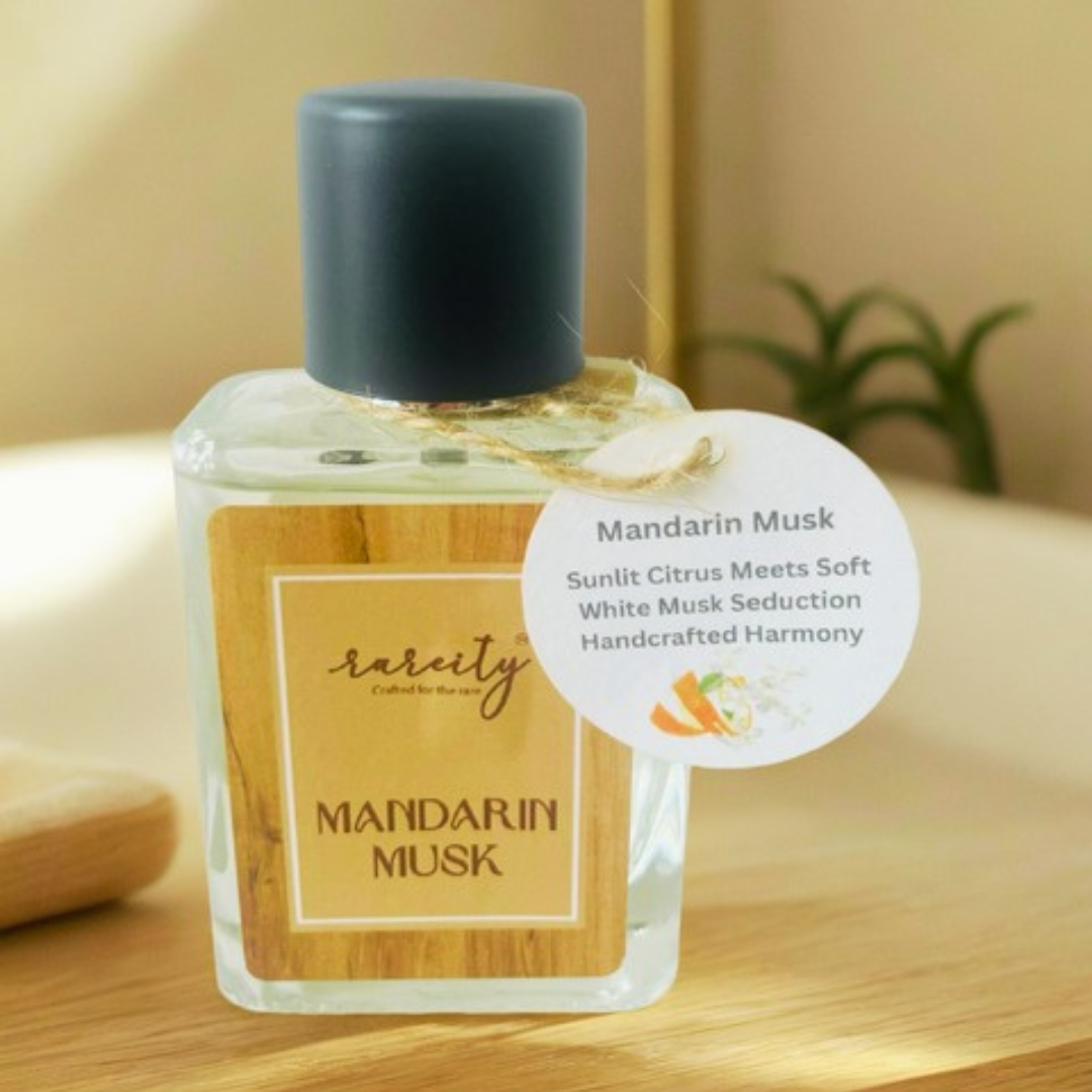 Mandarin Musk Perfume, Citrusy Soft, White Musk, Subtle Allure