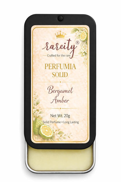 Solid Perfume 20g Bergamot Amber Fragrance, Pocket Perfume, Alcohol-Free