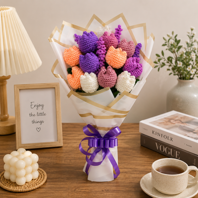 Aromatic Hand Crochet Bouquet - Endless beauty