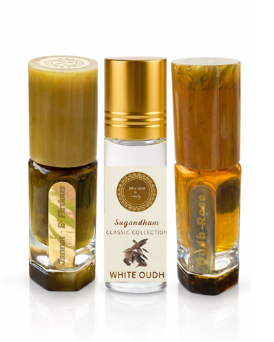 Eid Mubarak Gift Set – 3 Premium Alcohol-Free Attar Roll-On Perfumes