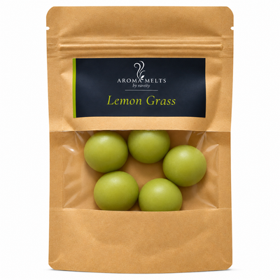 Premium Lemon Grass Soy Wax Melts, Vegan & Long-Lasting Scent, 100-150 Hrs Scent Time