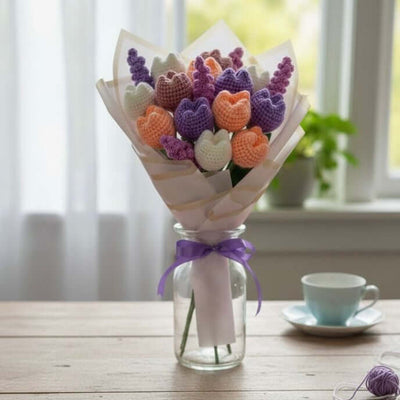 Aromatic Hand Crochet Bouquet - Endless beauty