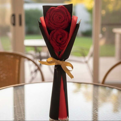 Aromatic Hand Crochet Rose Bouquet- Timeless blooms