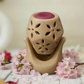 Blossom Floral Blend Aroma Melt, Carved Hand Diffuser